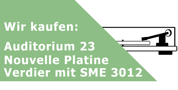 Nouvelle Platine Verdier mit SME 3012-r Plattenspieler Ankauf