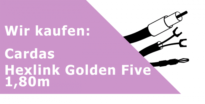 Cardas Hexlink Golden Five 1,80m Gerätekabel Ankauf