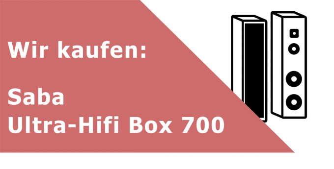 Saba Ultra-Hifi Box 700 Kompaktlautsprecher Ankauf