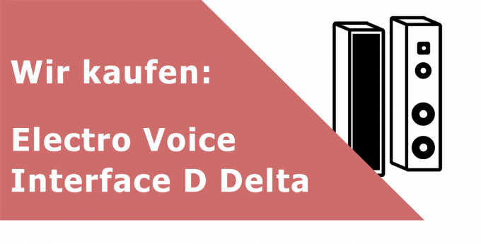 Electro Voice Interface D Delta Standlautsprecher Ankauf
