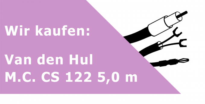 Van den Hul M.C. CS 122 5,0 m Lautsprecherkabel Ankauf
