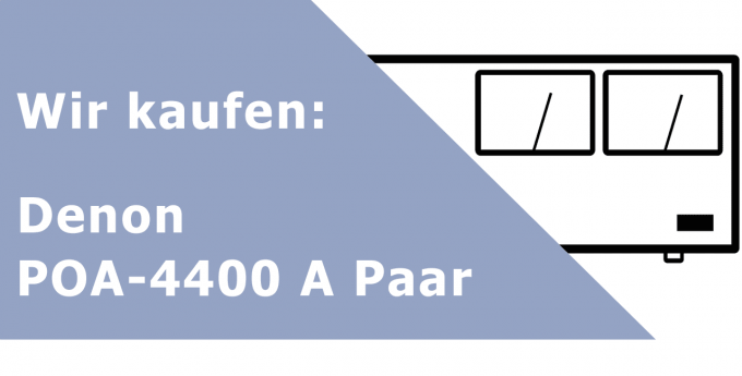 Denon POA-4400 A Paar Endverstärker Ankauf