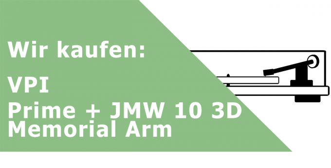 VPI Prime + JMW 10 3D Memorial Arm Plattenspieler Ankauf