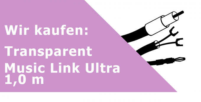 Transparent Music Link Ultra 1,0 m Gerätekabel Ankauf