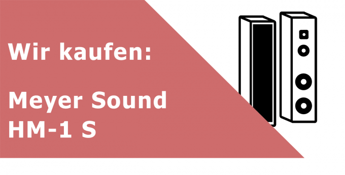Meyer Sound HM-1 S Lautsprecher Ankauf