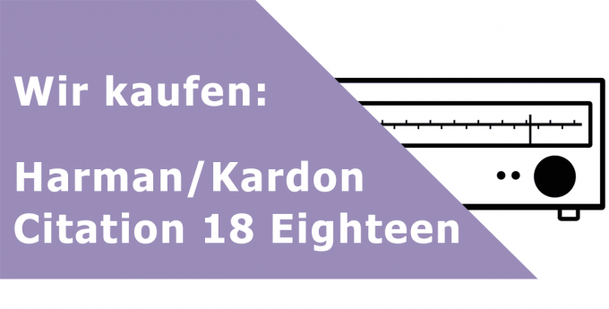 Harman/Kardon Citation 18 Tuner Ankauf