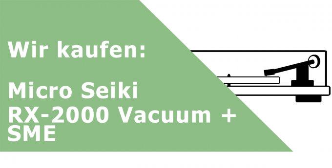 Micro Seiki RX-2000 Vacuum + SME 3009 Plattenspieler Ankauf