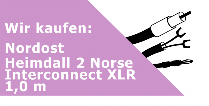 Nordost Heimdall 2 Norse Interconnect XLR 1,0 m Gerätekabel Ankauf