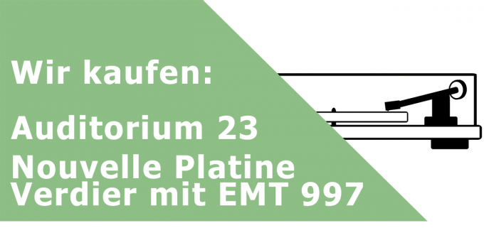 Nouvelle Platine Verdier mit EMT 997 Plattenspieler Ankauf