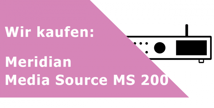 Meridian Media Source MS 200 Music Server / Streamer Ankauf