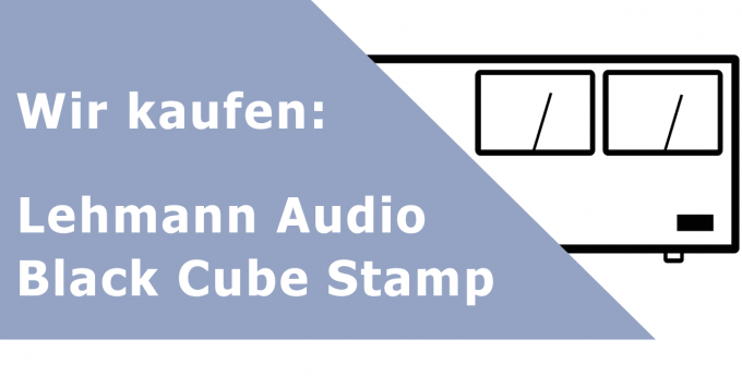 Lehmann Audio Black Cube Stamp Endverstärker Ankauf