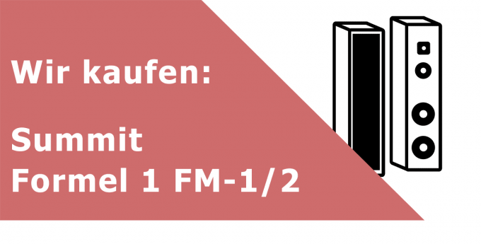 Summit Formel 1 FM-1/2 Kompaktlautsprecher Ankauf
