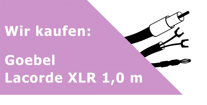 Goebel Lacorde XLR 1,0 m Gerätekabel Ankauf