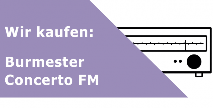 Burmester Concerto FM Tuner Ankauf