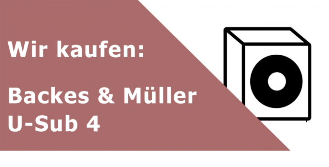 Backes & Müller U-Sub 4 Subwoofer Ankauf