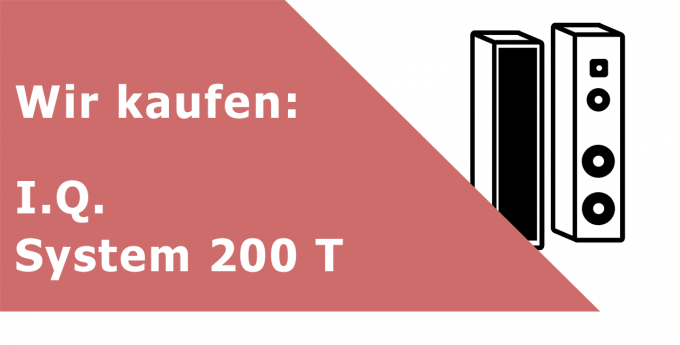 I.Q. System 200 T Lautsprecher Ankauf