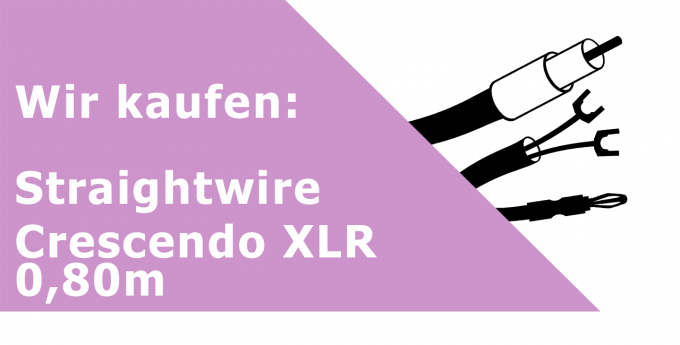 Straightwire Crescendo XLR 0,80m Gerätekabel Ankauf