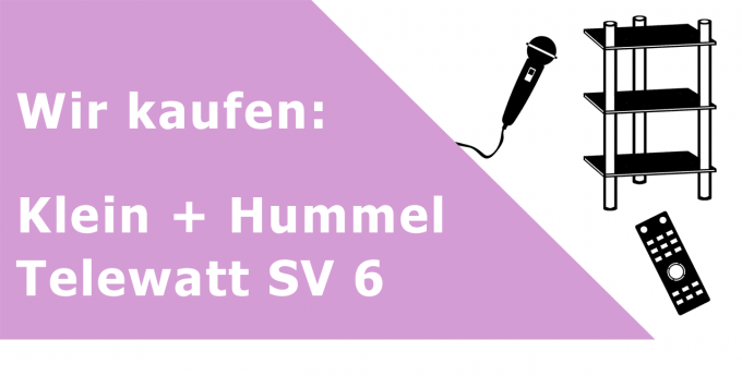 Klein + Hummel Telewatt SV 6 Mischpult Ankauf