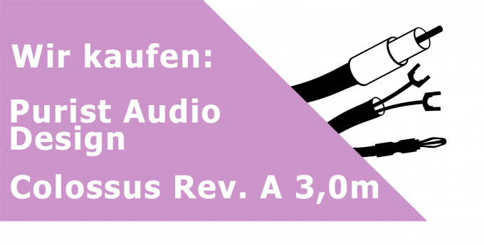 Purist Audio Design Colossus Rev. A 3,0m Gerätekabel Ankauf