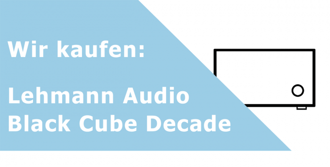 Lehmann Audio Black Cube Decade Phonoverstärker Ankauf
