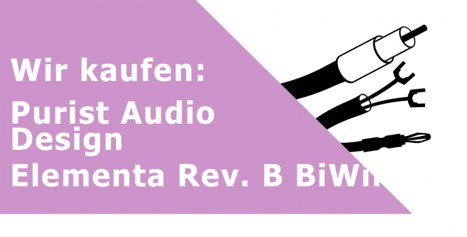 Purist Audio Design Elementa Rev. B BiWire 2,50 m Lautsprecherkabel Ankauf
