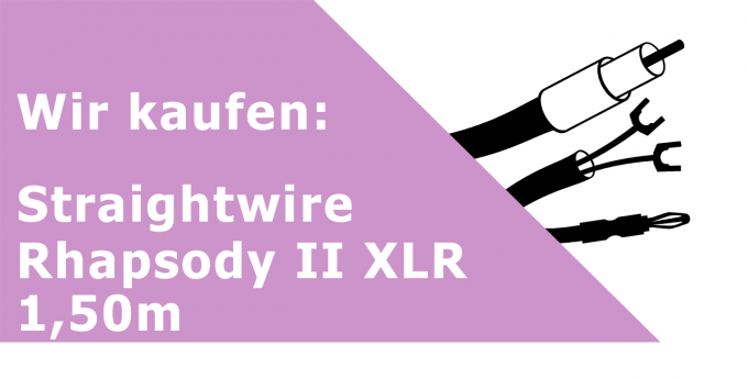 Straightwire Rhapsody II XLR 1,50m Gerätekabel Ankauf