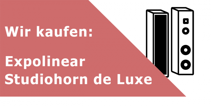 Expolinear Studiohorn de Luxe Standlautsprecher Ankauf