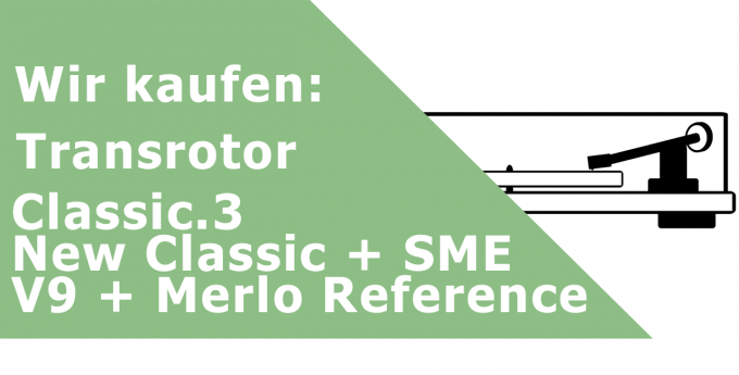 Transrotor Classic.3 New Classic + SME V9 + Merlo Reference Plattenspieler Ankauf