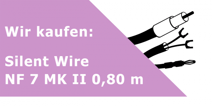 Silent Wire NF 7 MK II 0,80 m Gerätekabel Ankauf