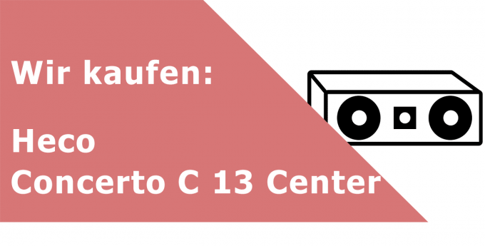 Heco Concerto C 13 Center Centerlautsprecher Ankauf