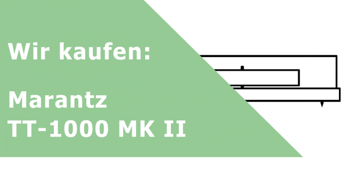 Marantz TT-1000 MK II Analoglaufwerk (ohne Tonarm) Ankauf