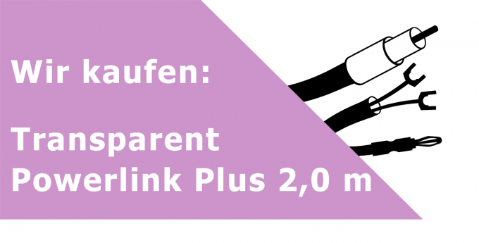 Transparent Powerlink Plus 2,0 m Netzkabel Ankauf