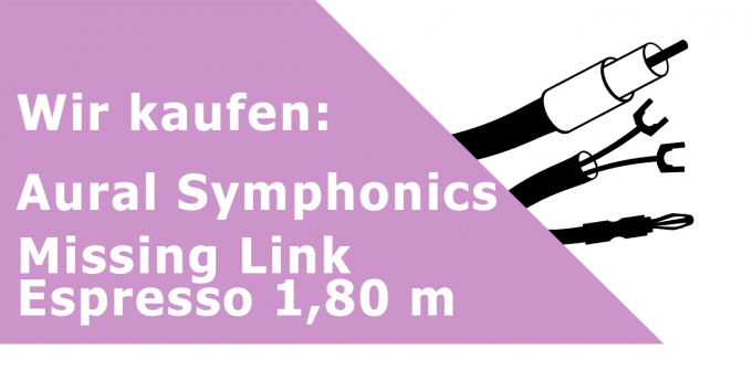 Aural Symphonics Missing Link Espresso 1,80 m Netzkabel Ankauf