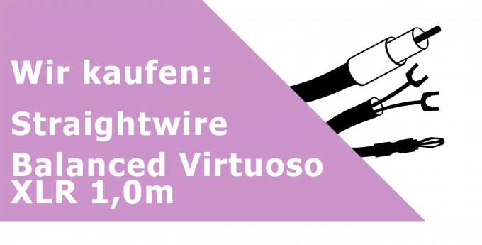 Straightwire Balanced Virtuoso XLR 1,0m Gerätekabel Ankauf