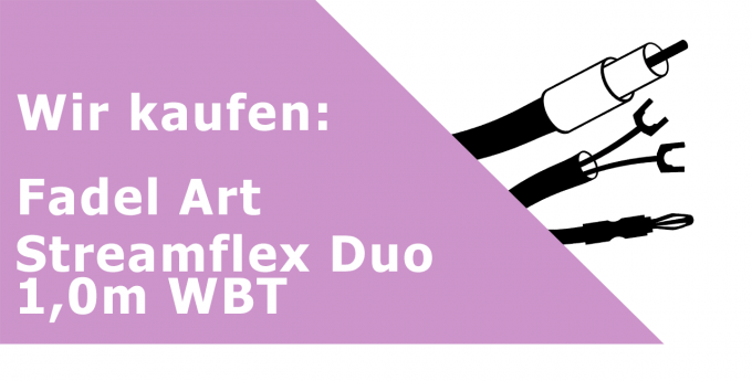 Fadel Art Streamflex Duo 2,0m Lautsprecherkabel Ankauf