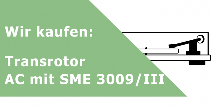 Transrotor AC mit SME 3009/III Plattenspieler Ankauf
