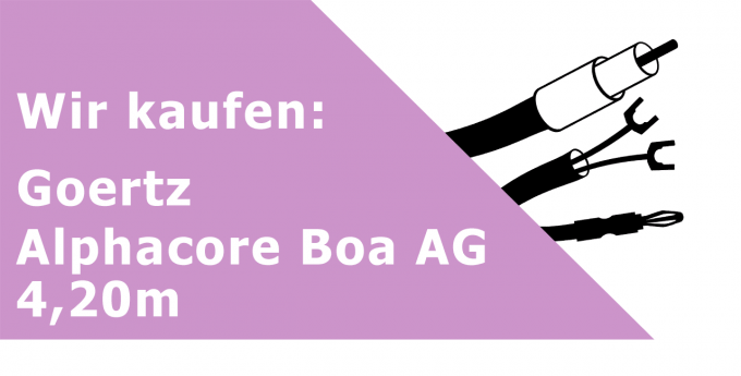 Goertz Alphacore Boa AG 4,20m Lautsprecherkabel Ankauf