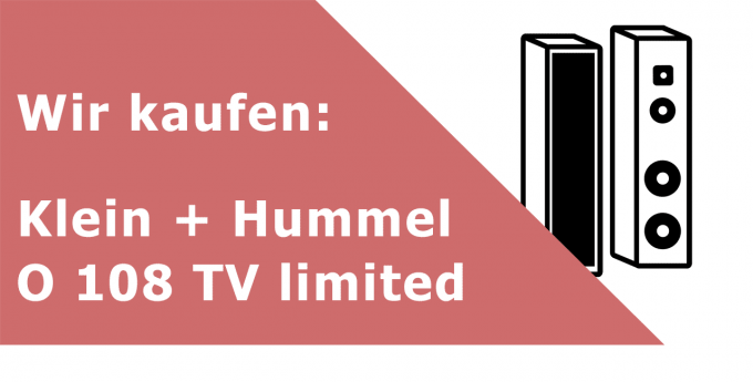 Klein + Hummel O 108 TV Lautsprecher Ankauf