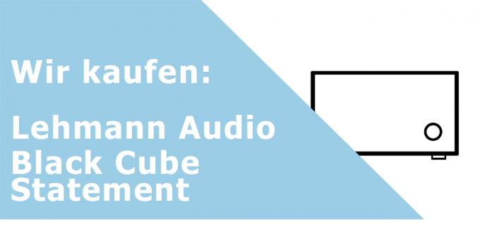 Lehmann Audio Black Cube Statement Phonoverstärker Ankauf