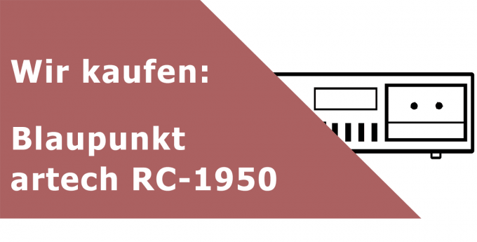 Blaupunkt artech RC-1950 Tapedeck Ankauf