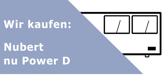 Nubert nu Power D Endverstärker Ankauf