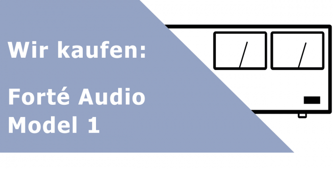 Forté Audio Model 1 Endverstärker Ankauf