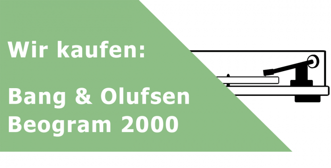 Bang & Olufsen Beogram 2000 Plattenspieler Ankauf