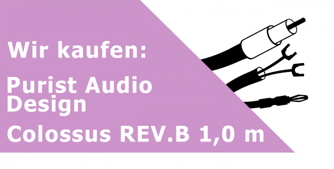 Purist Audio Design Colossus REV.B 1,0 m Gerätekabel Ankauf