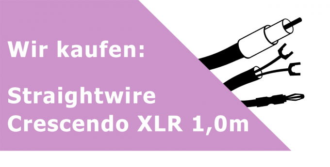 Straightwire Crescendo XLR 1,0m Gerätekabel Ankauf