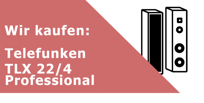 Telefunken TLX 22/4 Professional Kompaktlautsprecher Ankauf