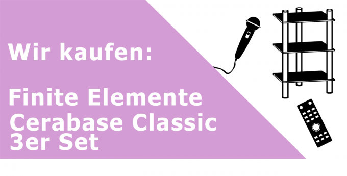Finite Elemente Cerabase Classic 3er Set Gerätefüße / Spikes Ankauf