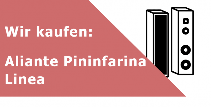 Aliante Pininfarina Linea Lautsprecher Ankauf