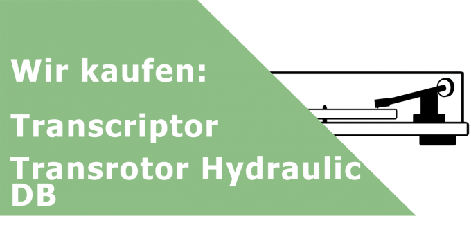 Transcriptor Transrotor Hydraulic DB Plattenspieler Ankauf