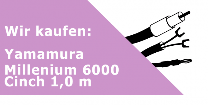 Yamamura Millenium 6000 Cinch 1,0 m Gerätekabel Ankauf